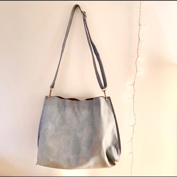 Free People Vegan Leather 3 piece tote/purse - Picture 2 of 8